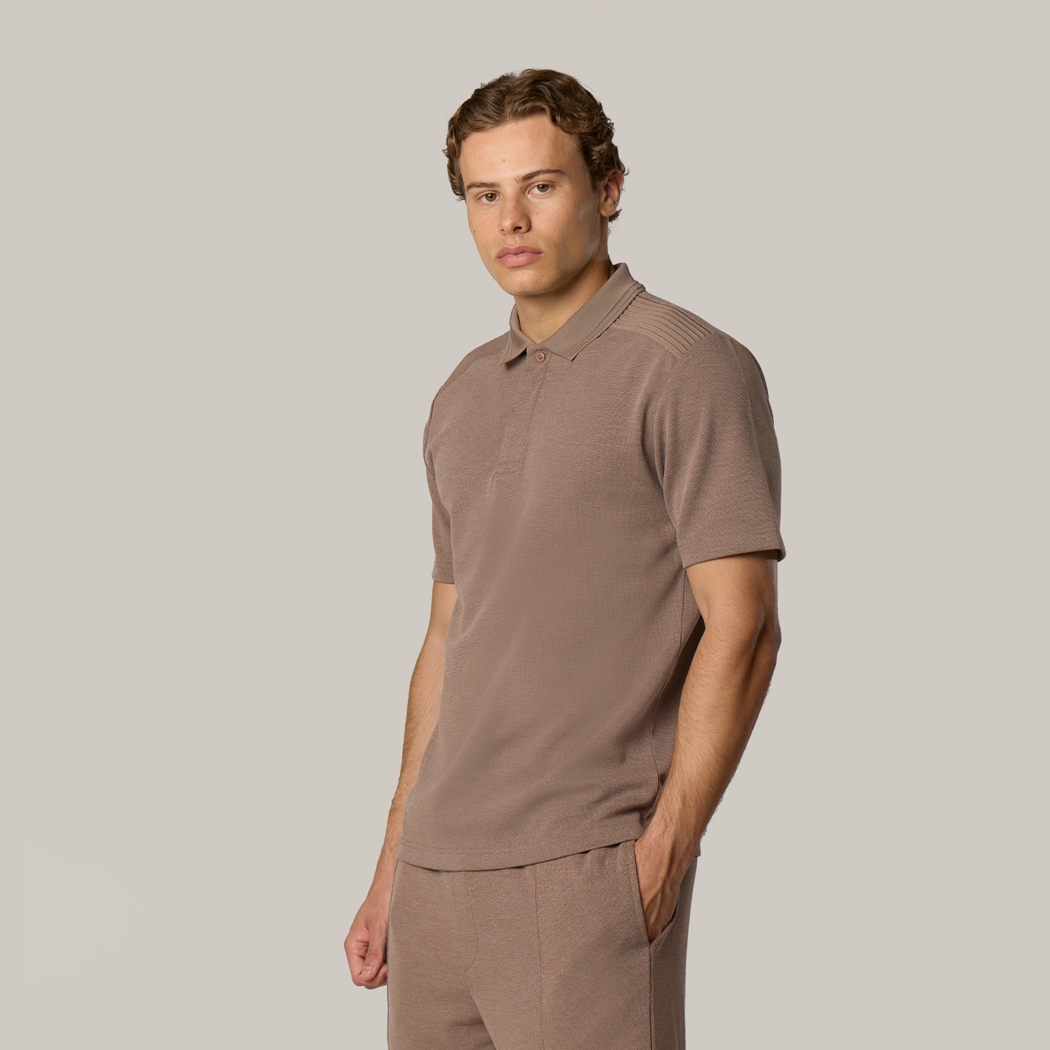 Premium Pique Polo  | Warm Brown