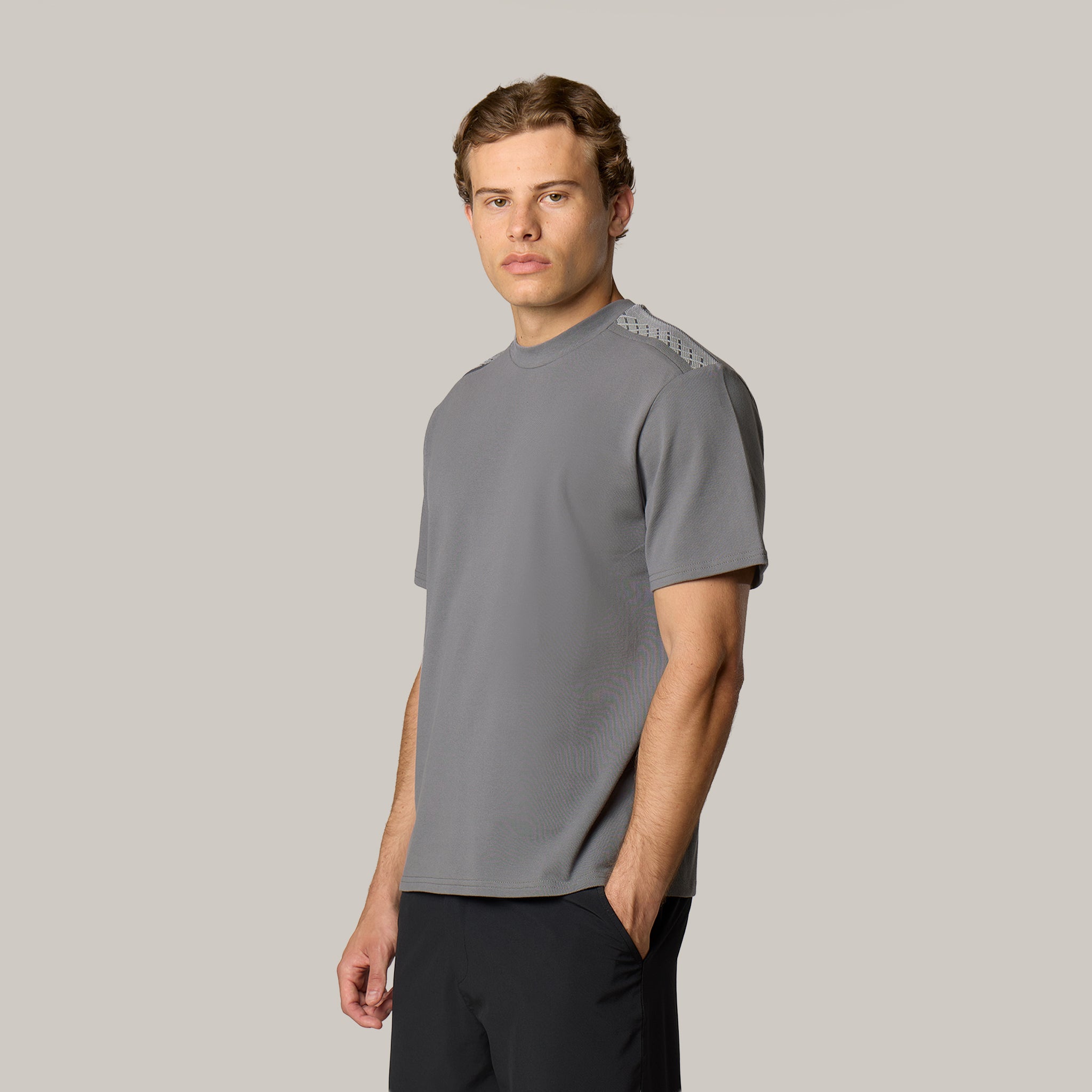 Premium Detail T-Shirt | Mid Grey