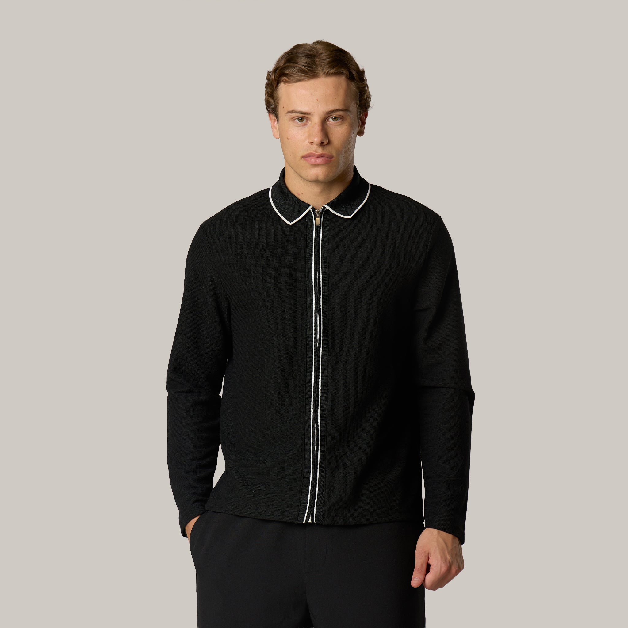 Premium Knit Shirt  | Black