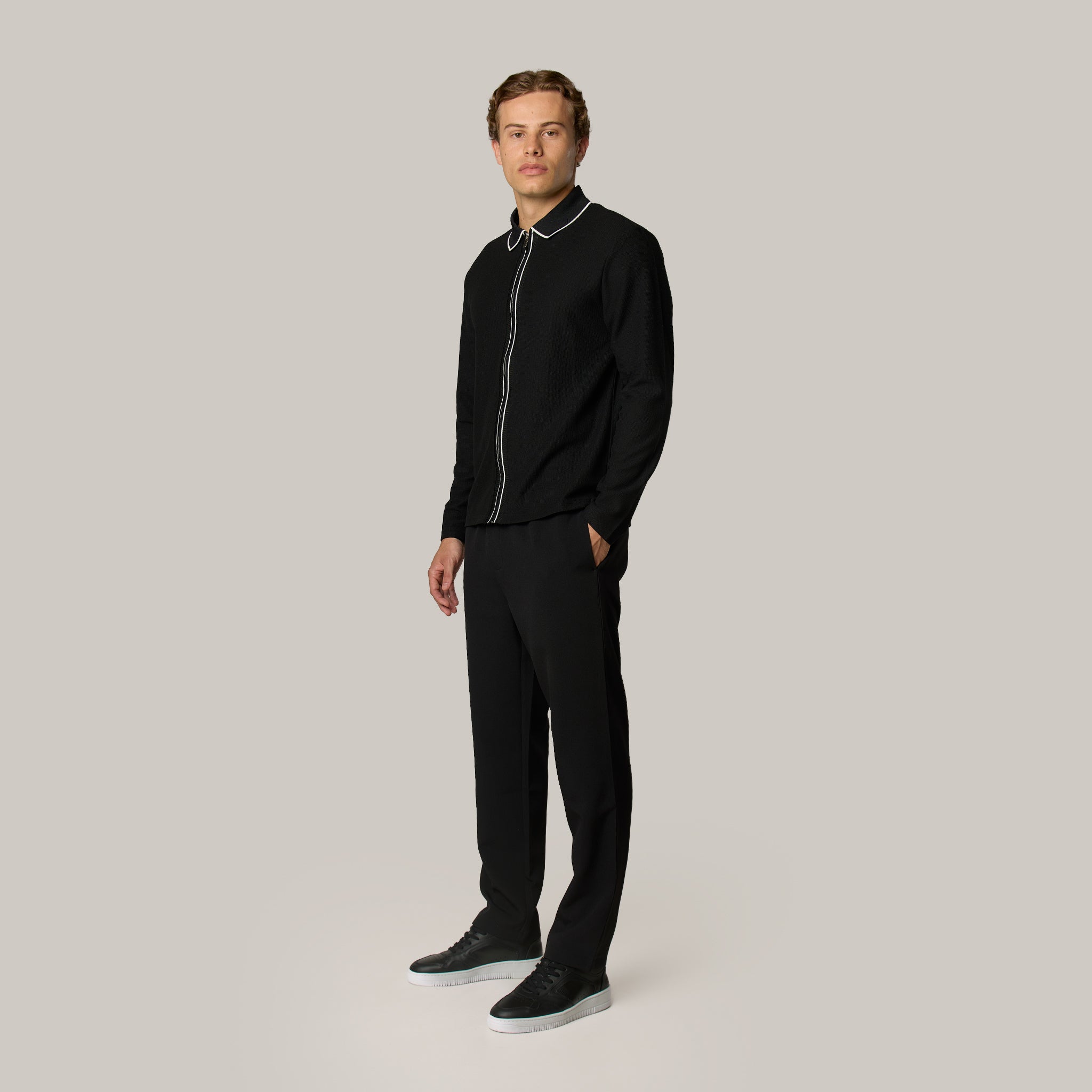 Premium Knit Shirt  | Black