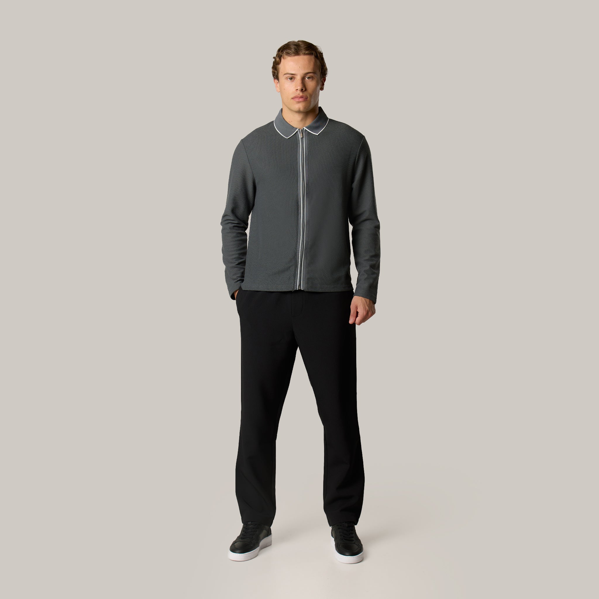 Premium Knit Shirt | Charcoal