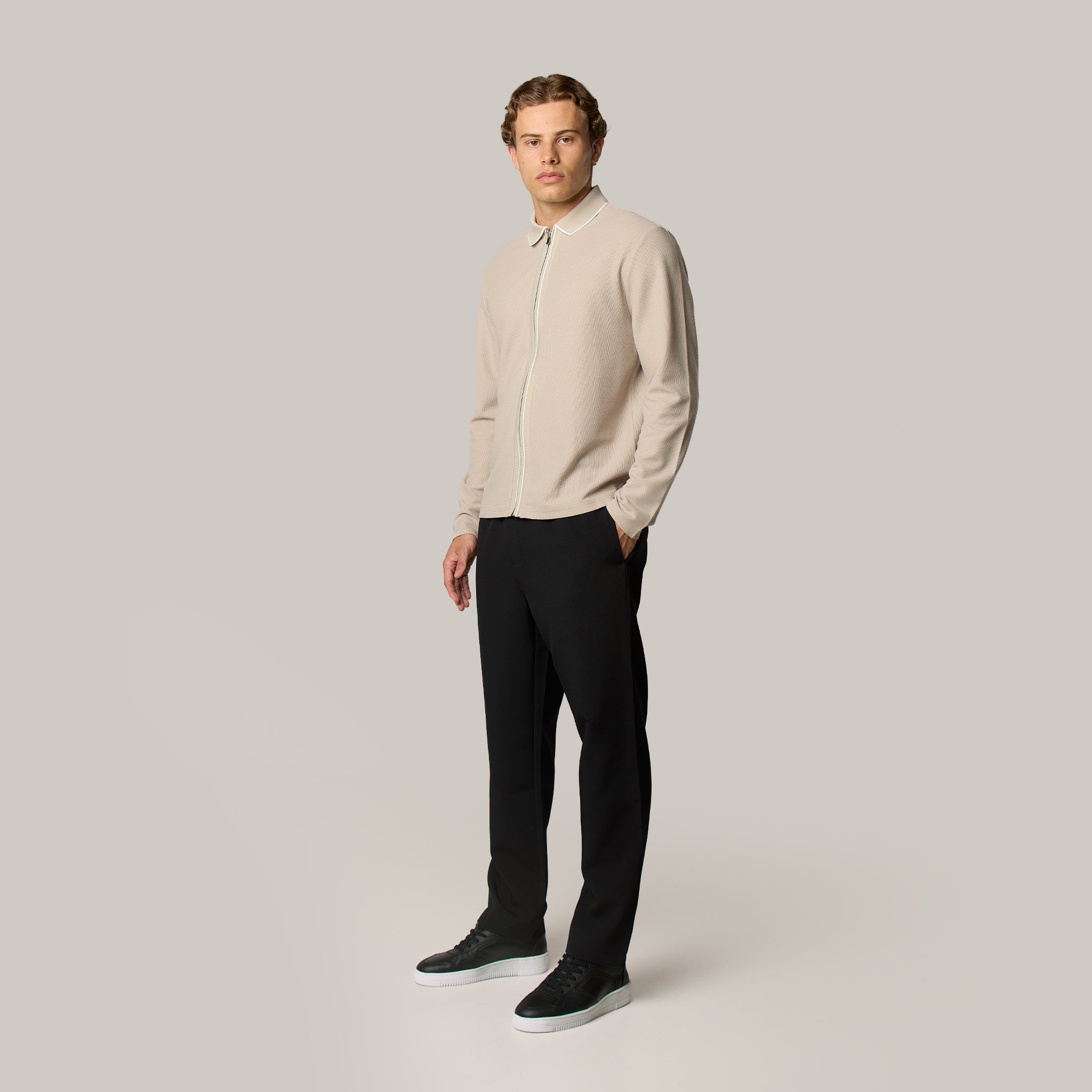 Premium Knit Shirt | Stone