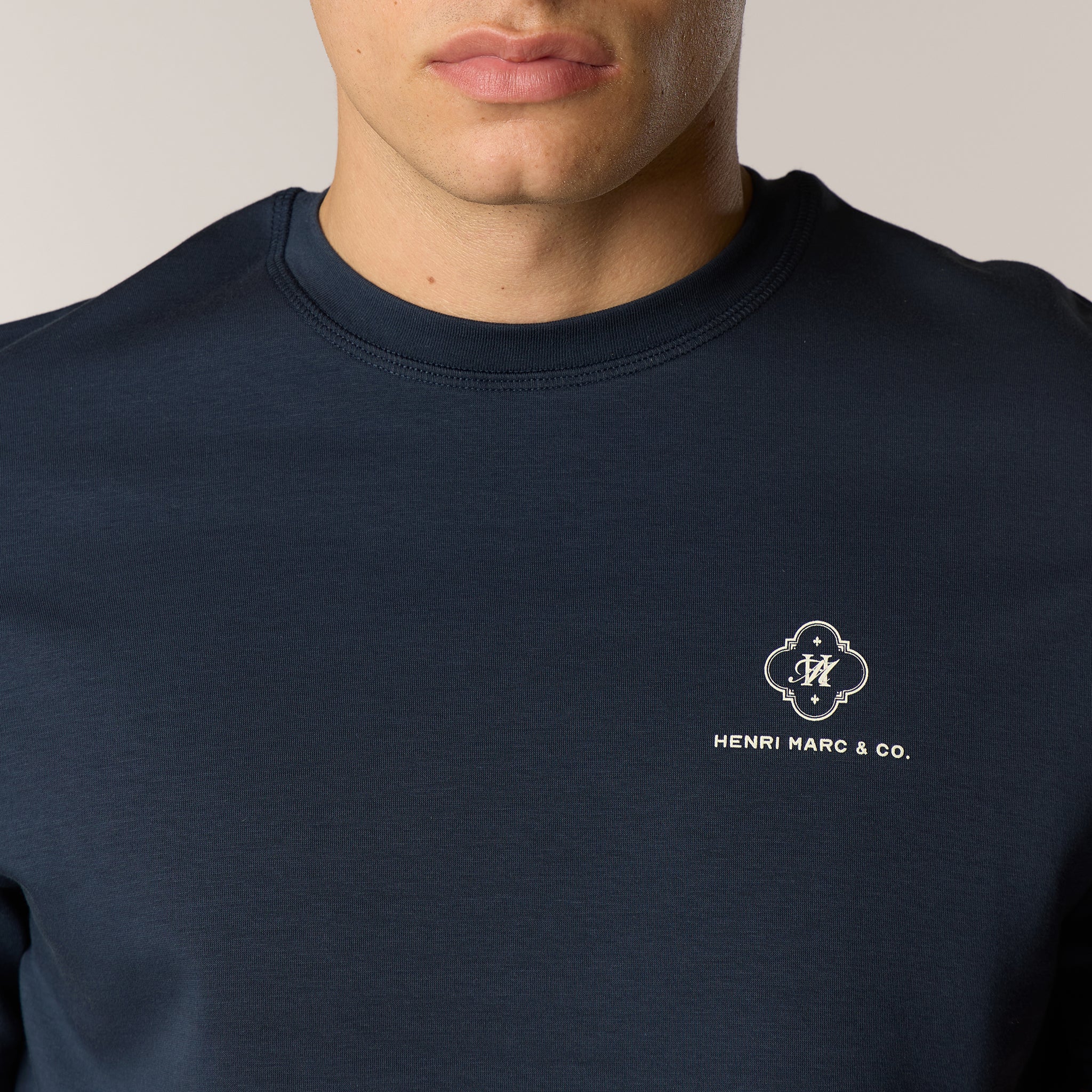 Monogram Logo T-Shirt | Navy