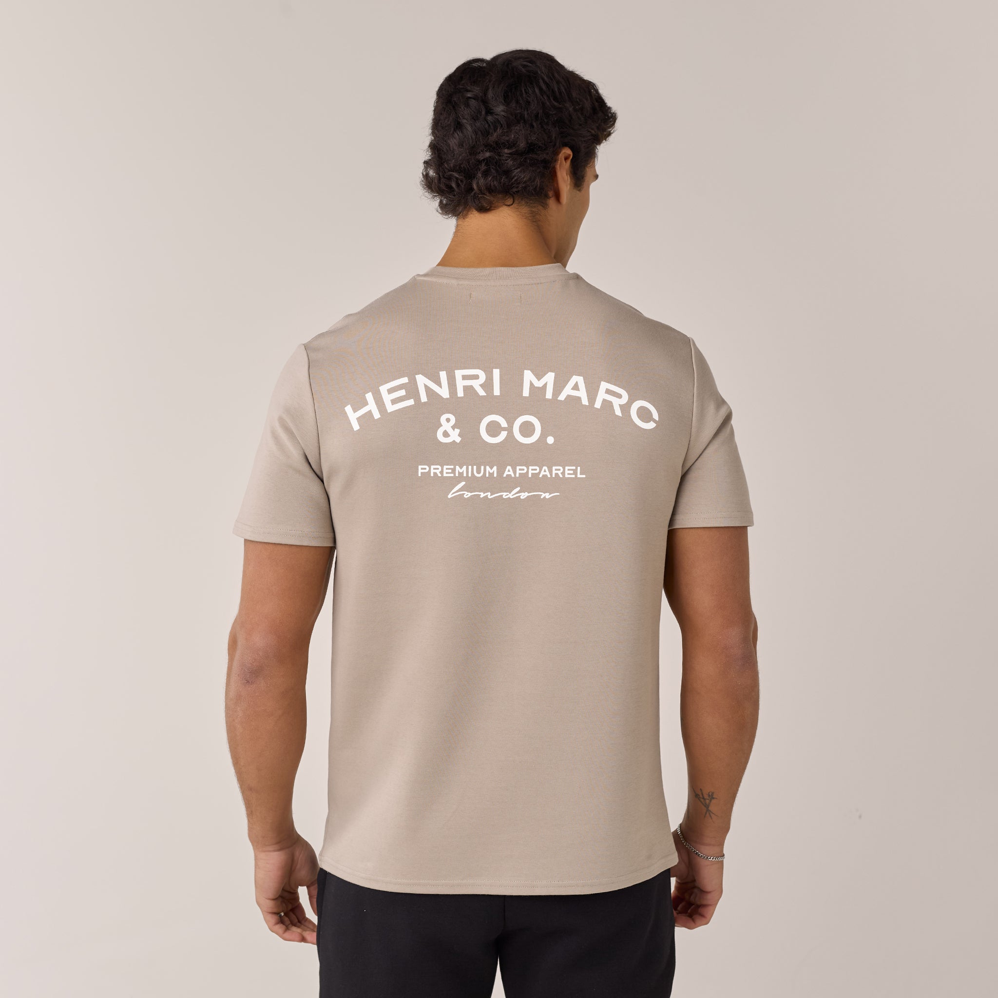 Premium Arch Logo T-Shirt | Stone