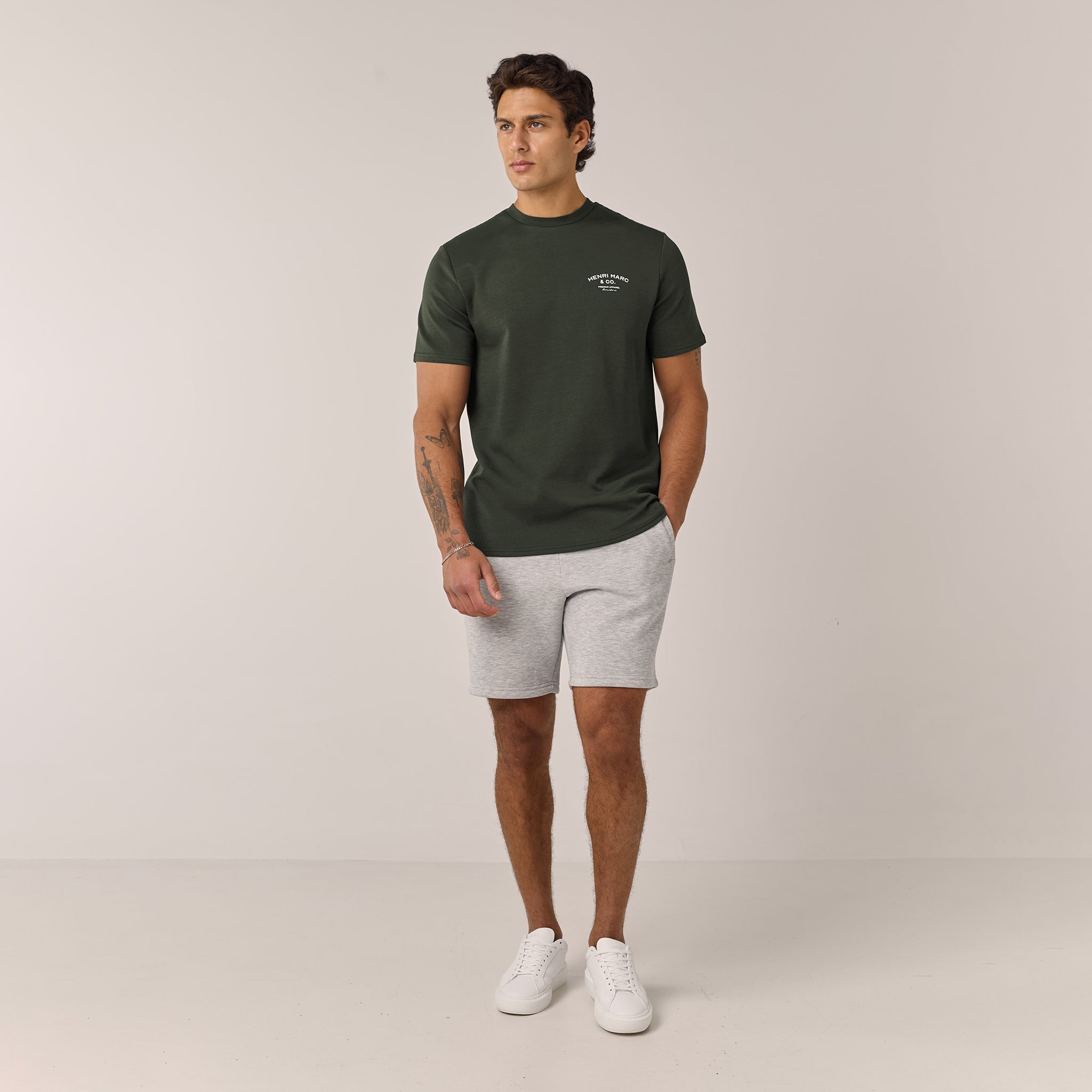 Premium Arch Logo T-Shirt | Dark Forest