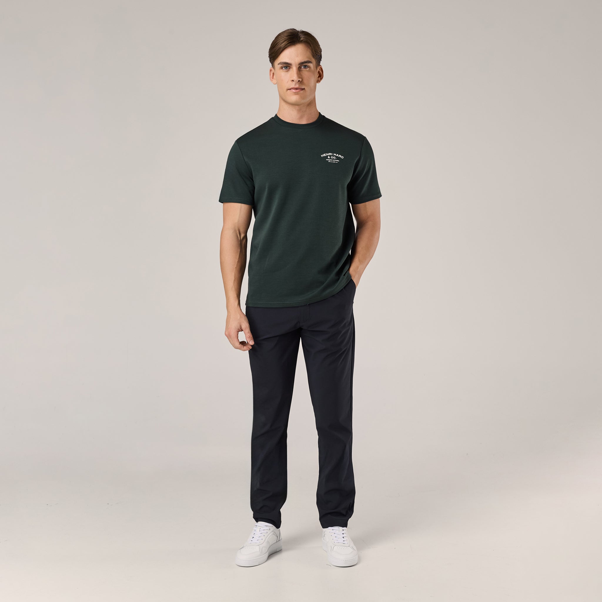 Premium Arch Logo T-Shirt | Dark Forest