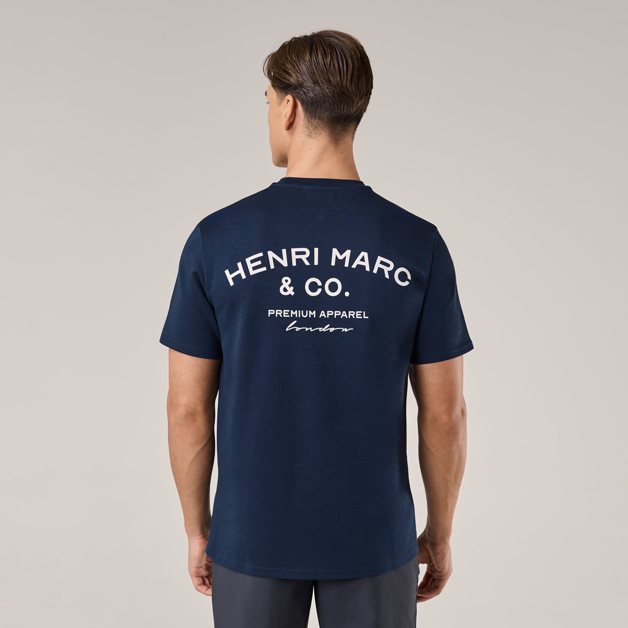 Premium Arch Logo T-Shirt | Navy