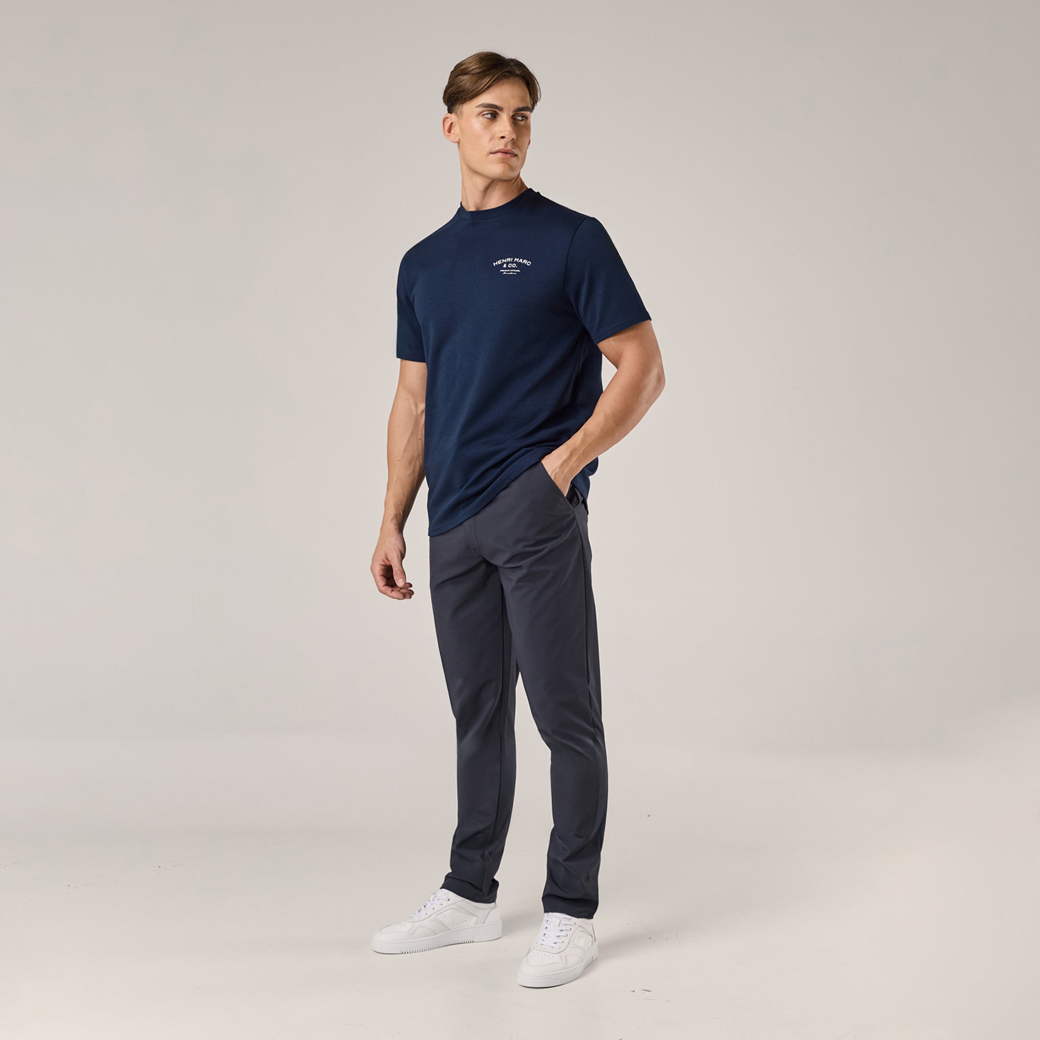 Premium Arch Logo T-Shirt | Navy