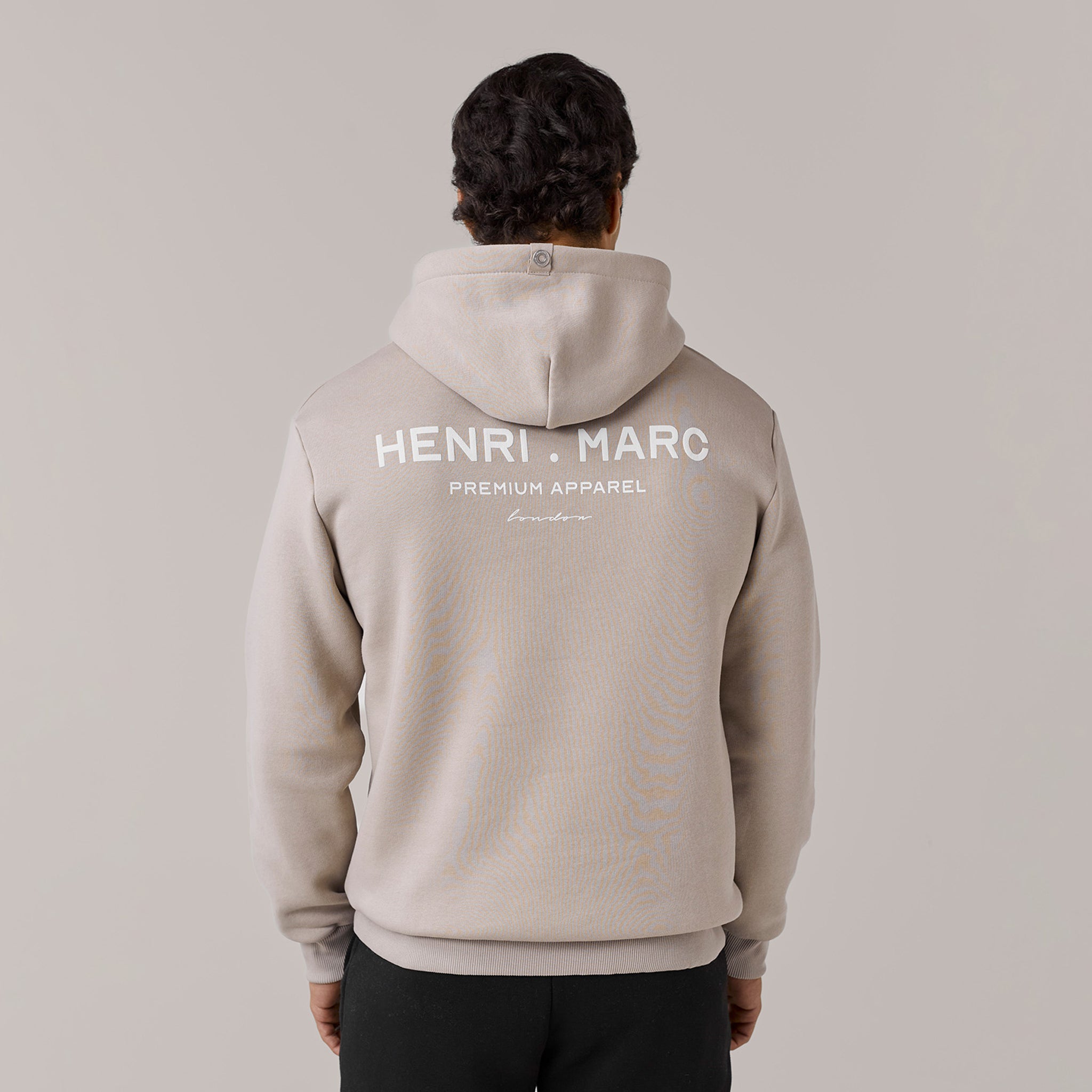 Henri. Marc Logo Hoodie | Stone
