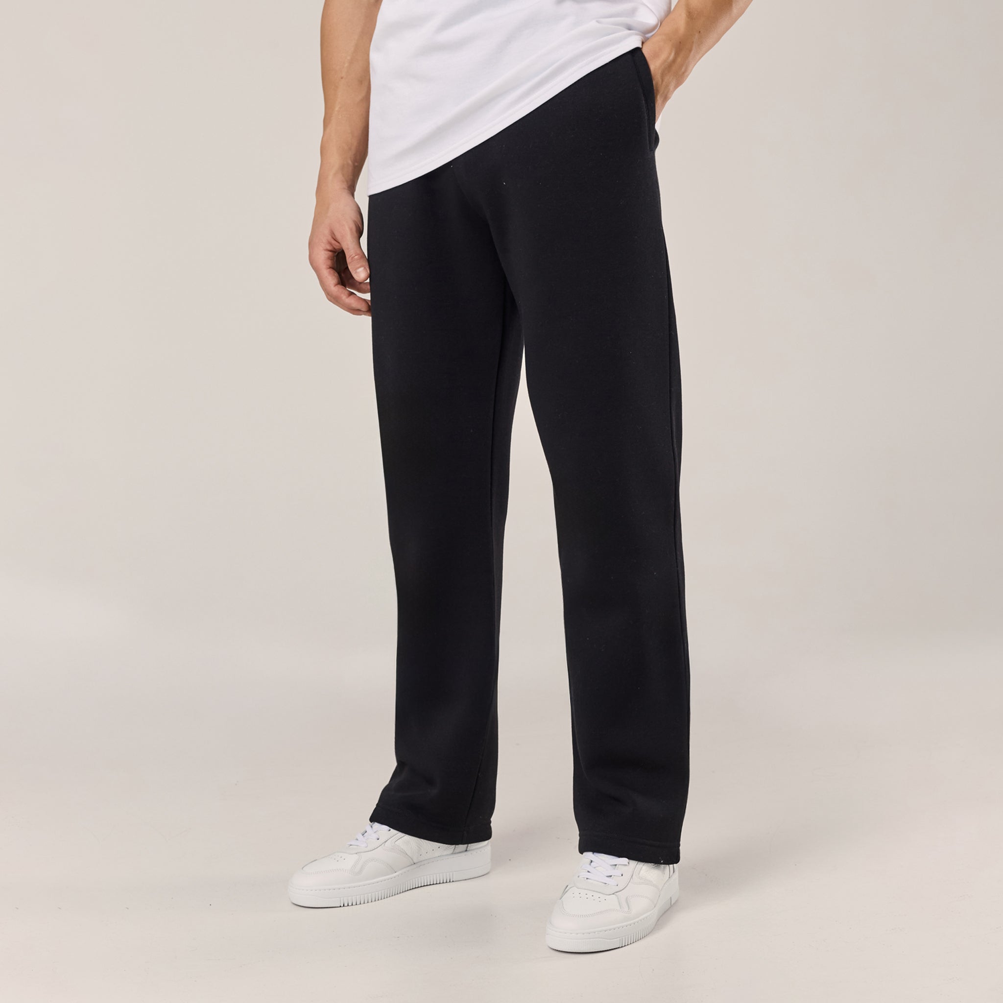 Brushback Open Hem Jogger | Black