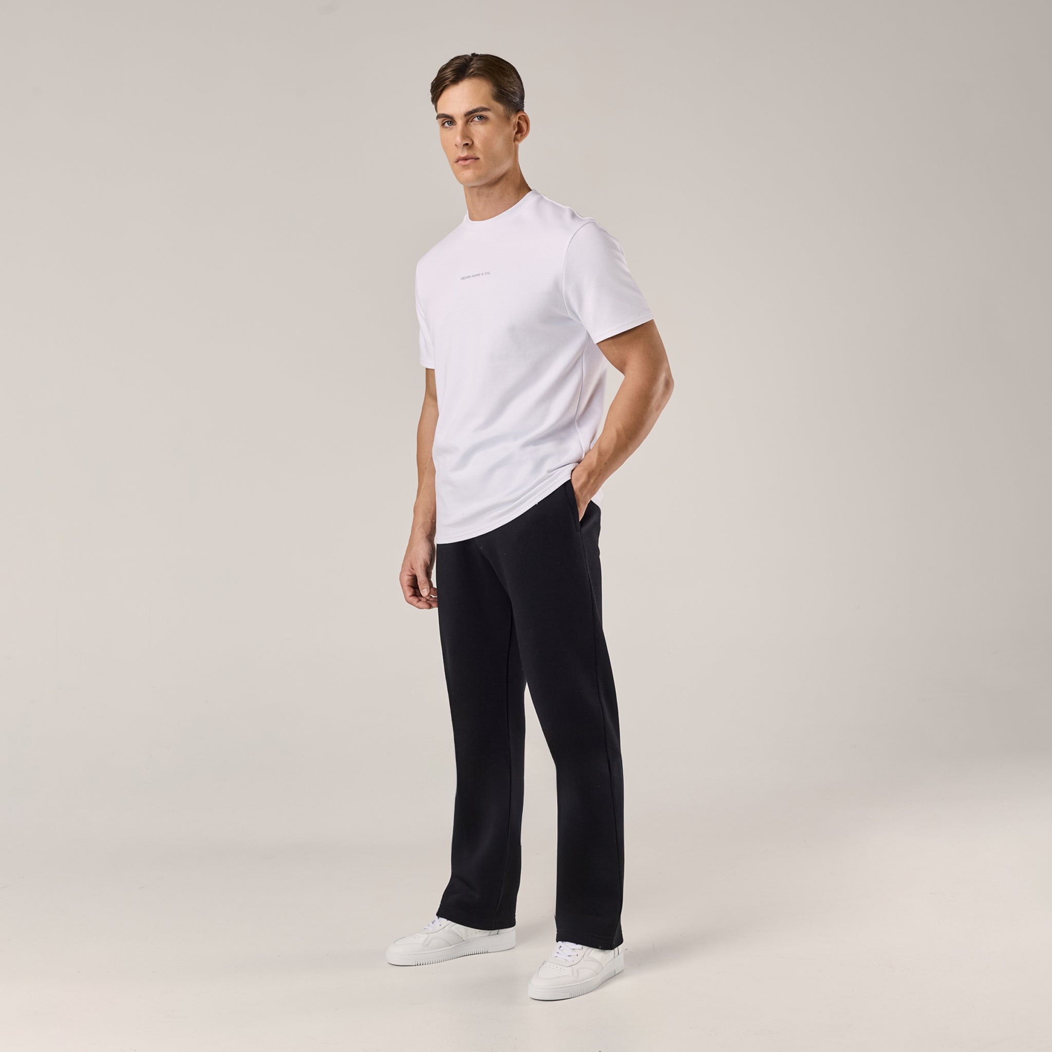 Brushback Open Hem Jogger | Black