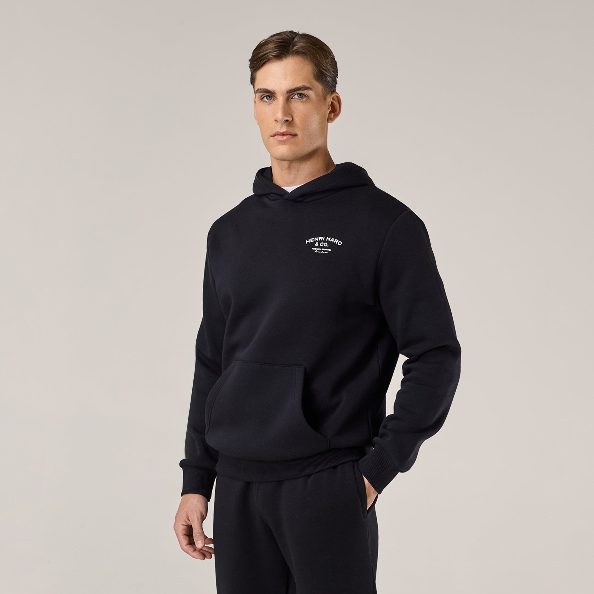 Premium Arch Logo Hoodie | Black