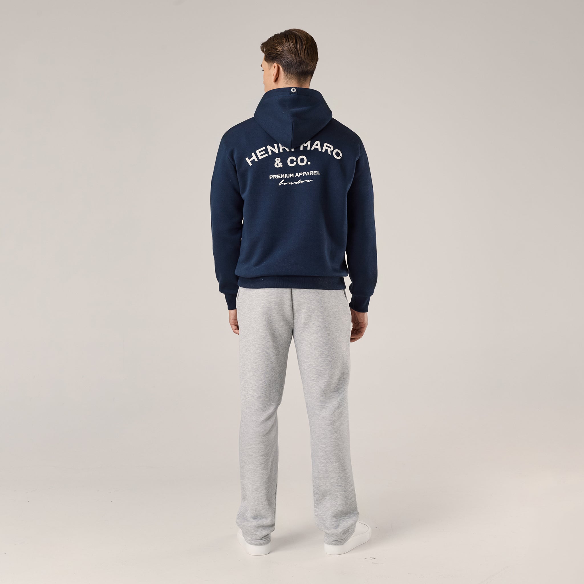 Premium Arch Logo Hoodie | Navy