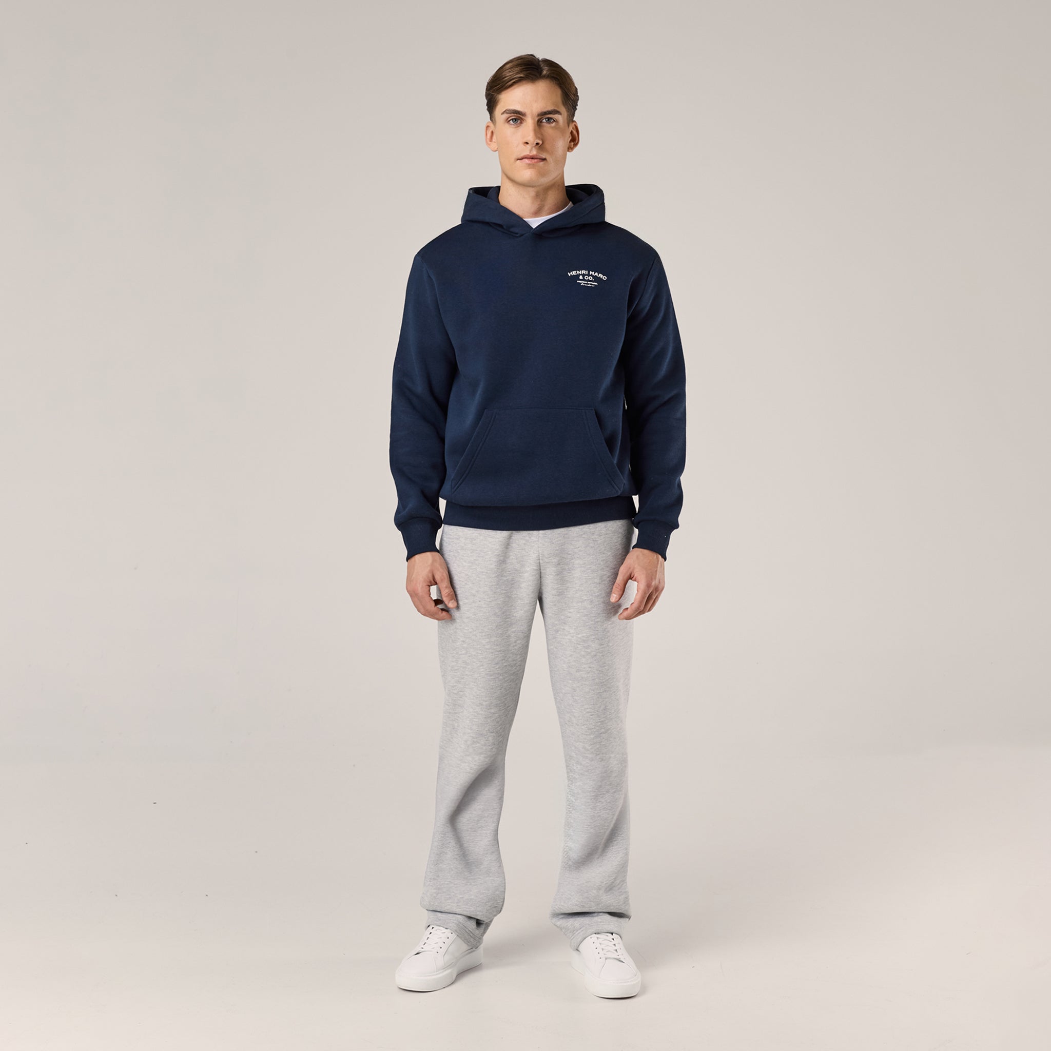 Premium Arch Logo Hoodie | Navy