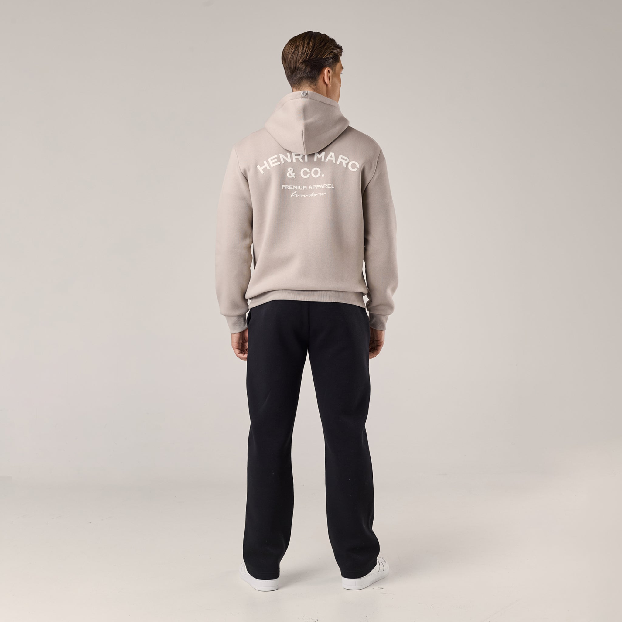 Premium Arch Logo Hoodie | Stone