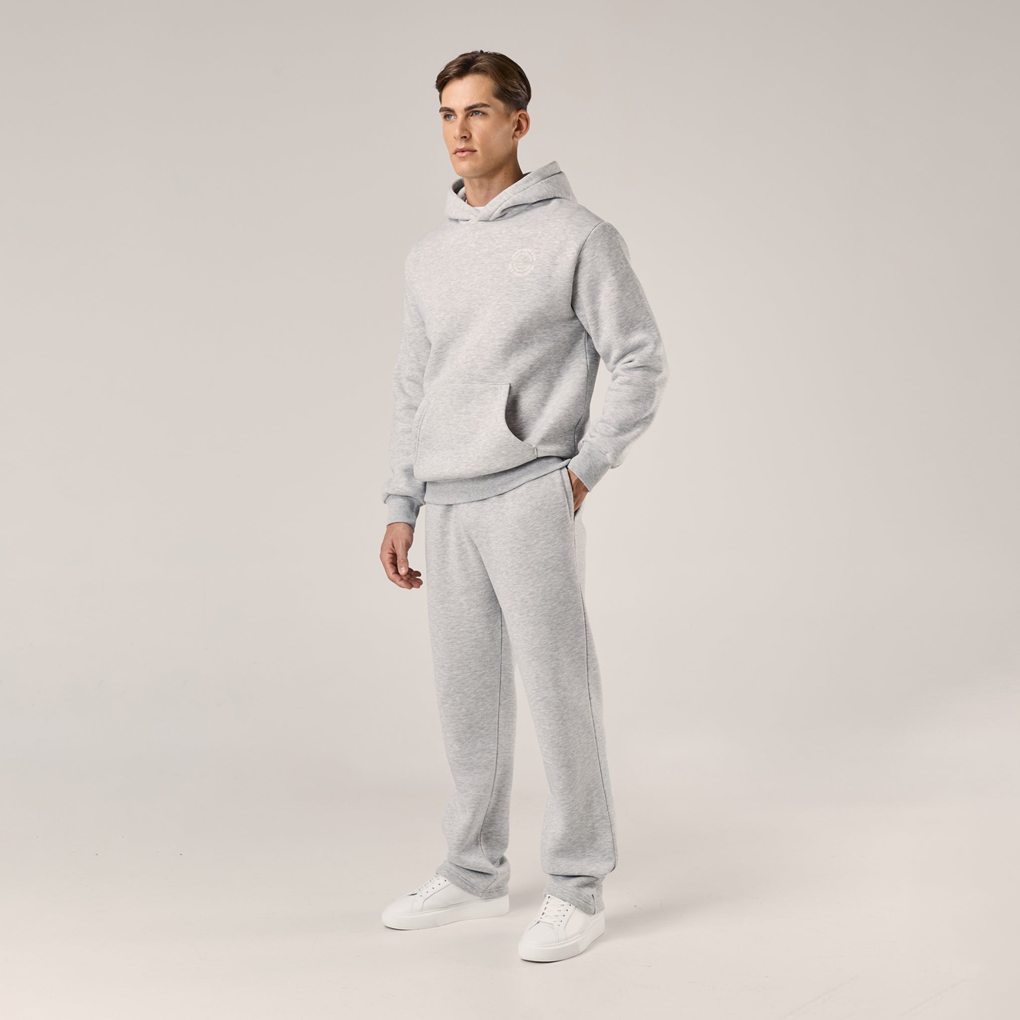 Premium Icon Hoodie | Grey Marl