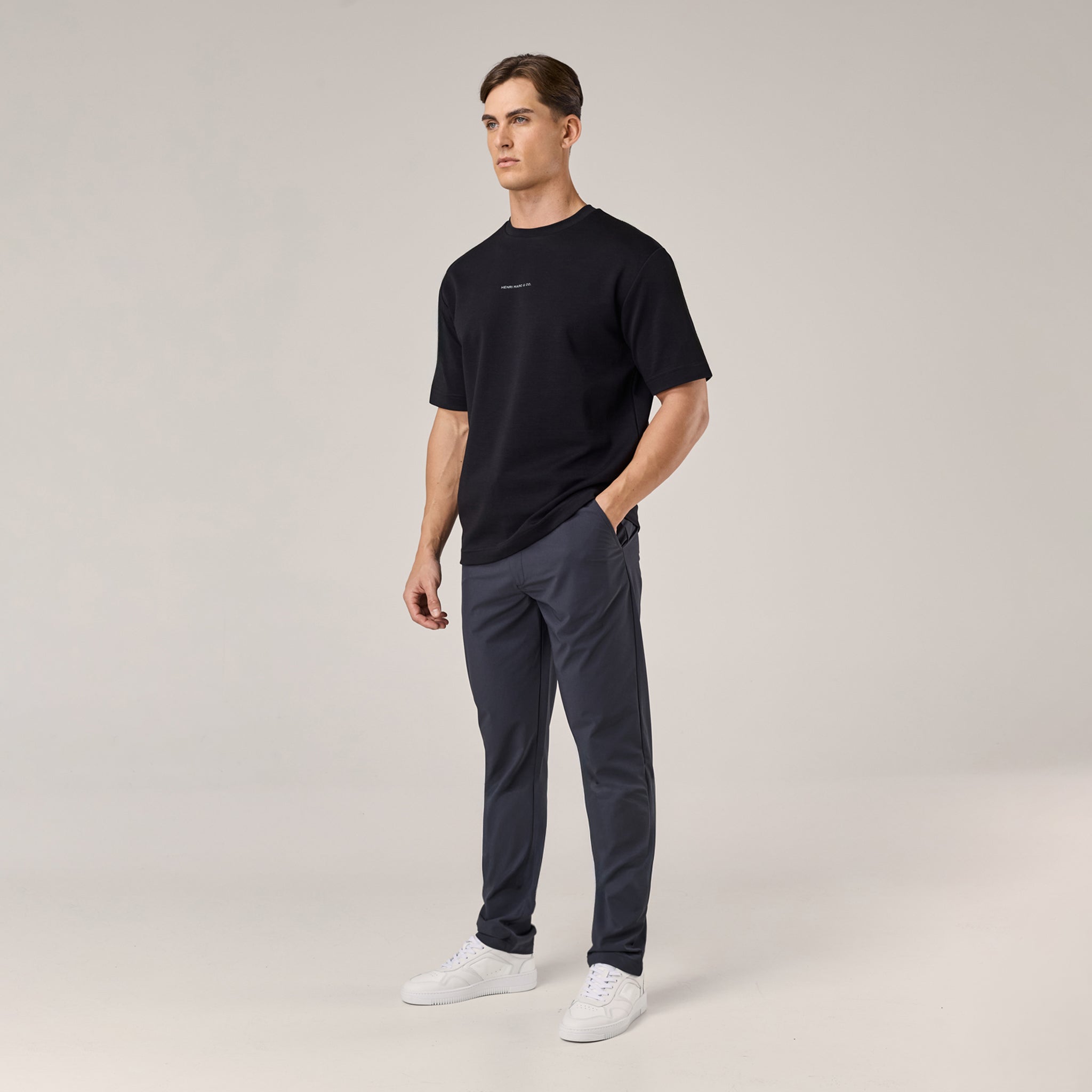 Premium Logo Box Fit T-Shirt | Black