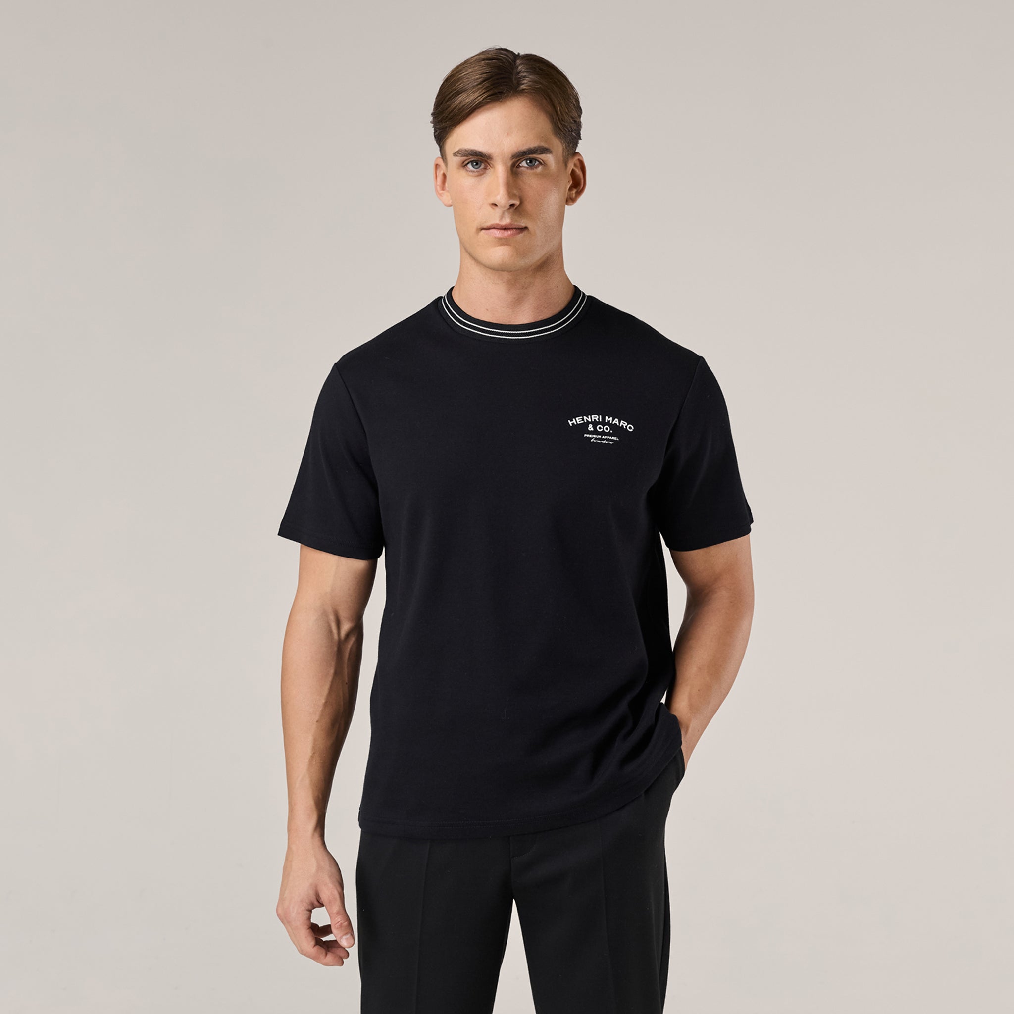 Premium Ringer T-Shirt | Black