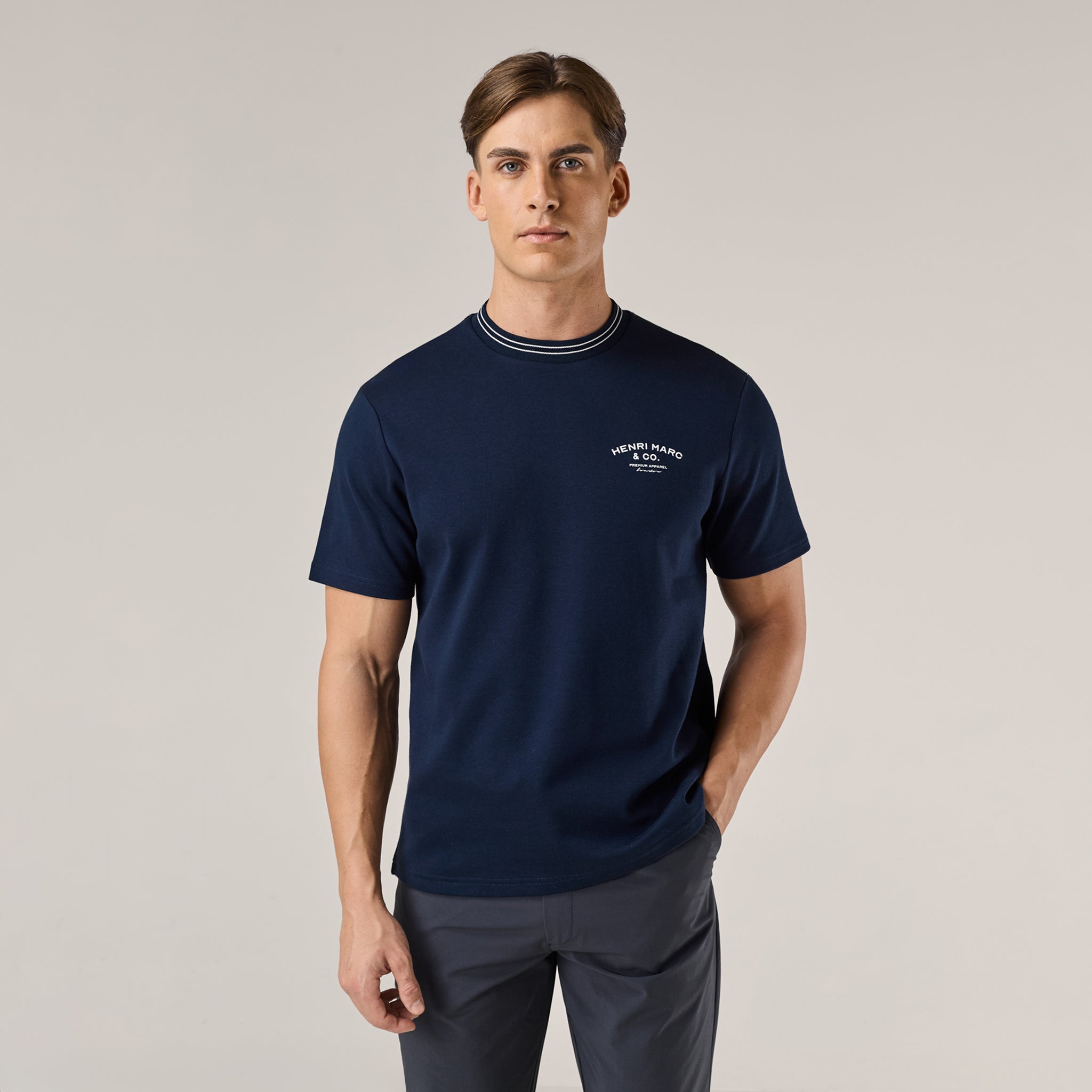 Premium Ringer T-Shirt | Navy