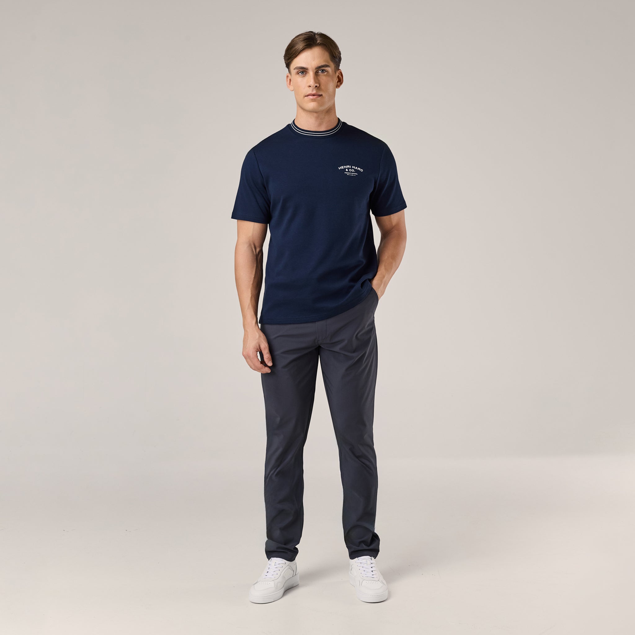 Premium Ringer T-Shirt | Navy