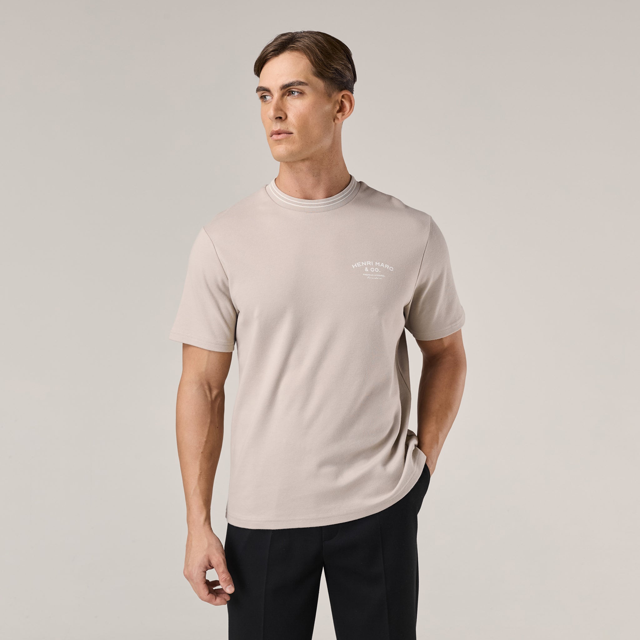 Premium Ringer T-Shirt | Stone