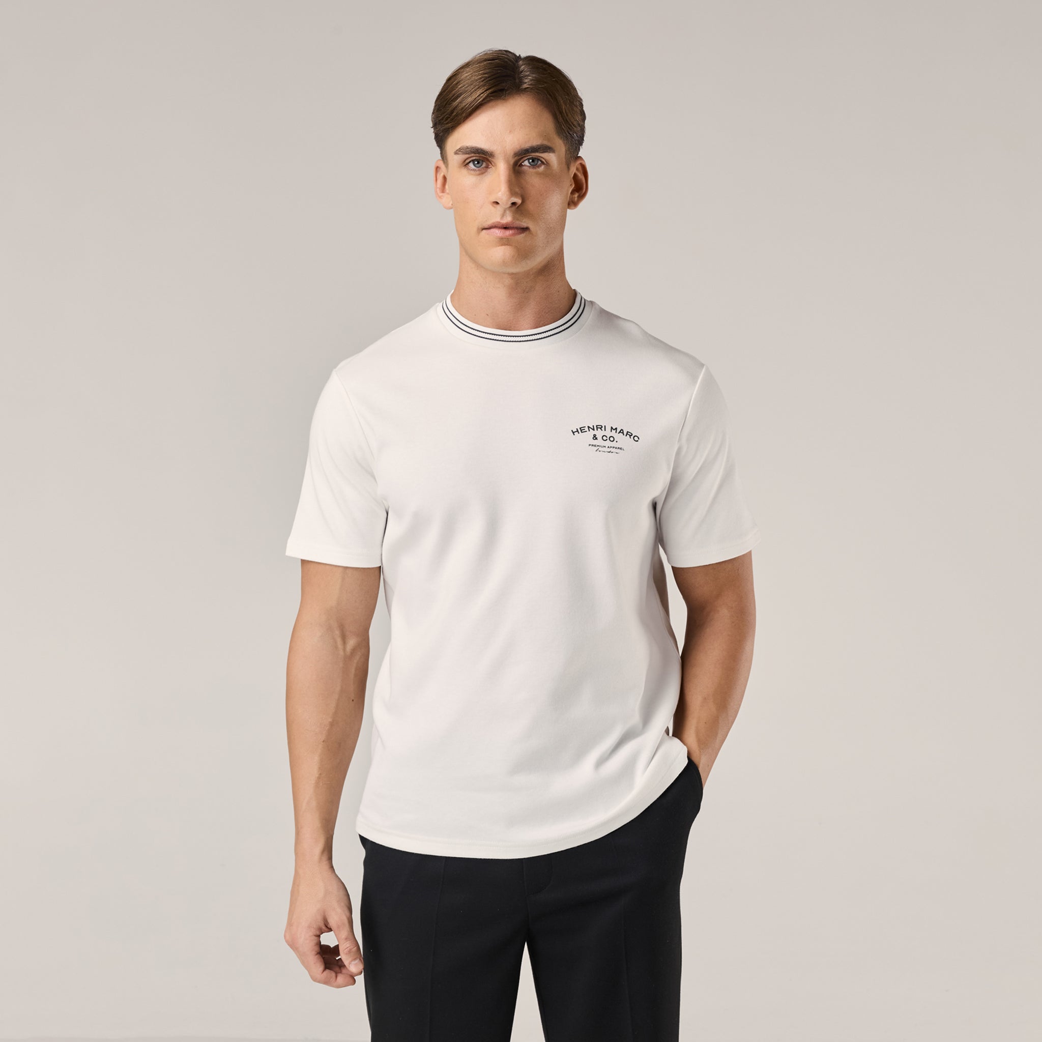 Premium Ringer T-Shirt | White