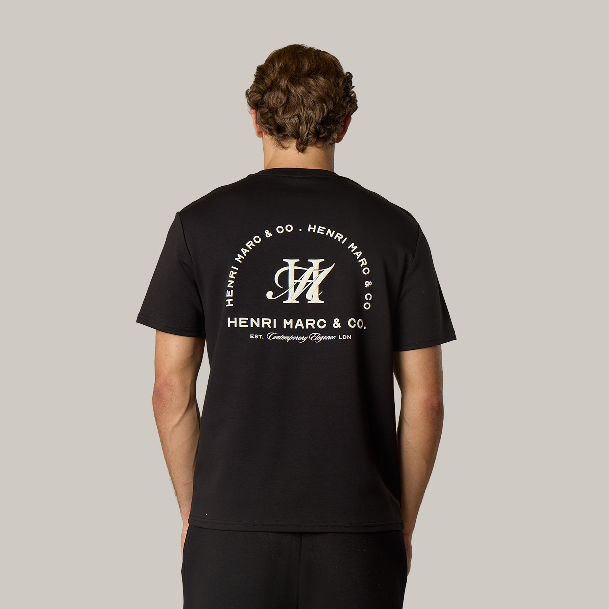 Monogram Arch T-Shirt | Black