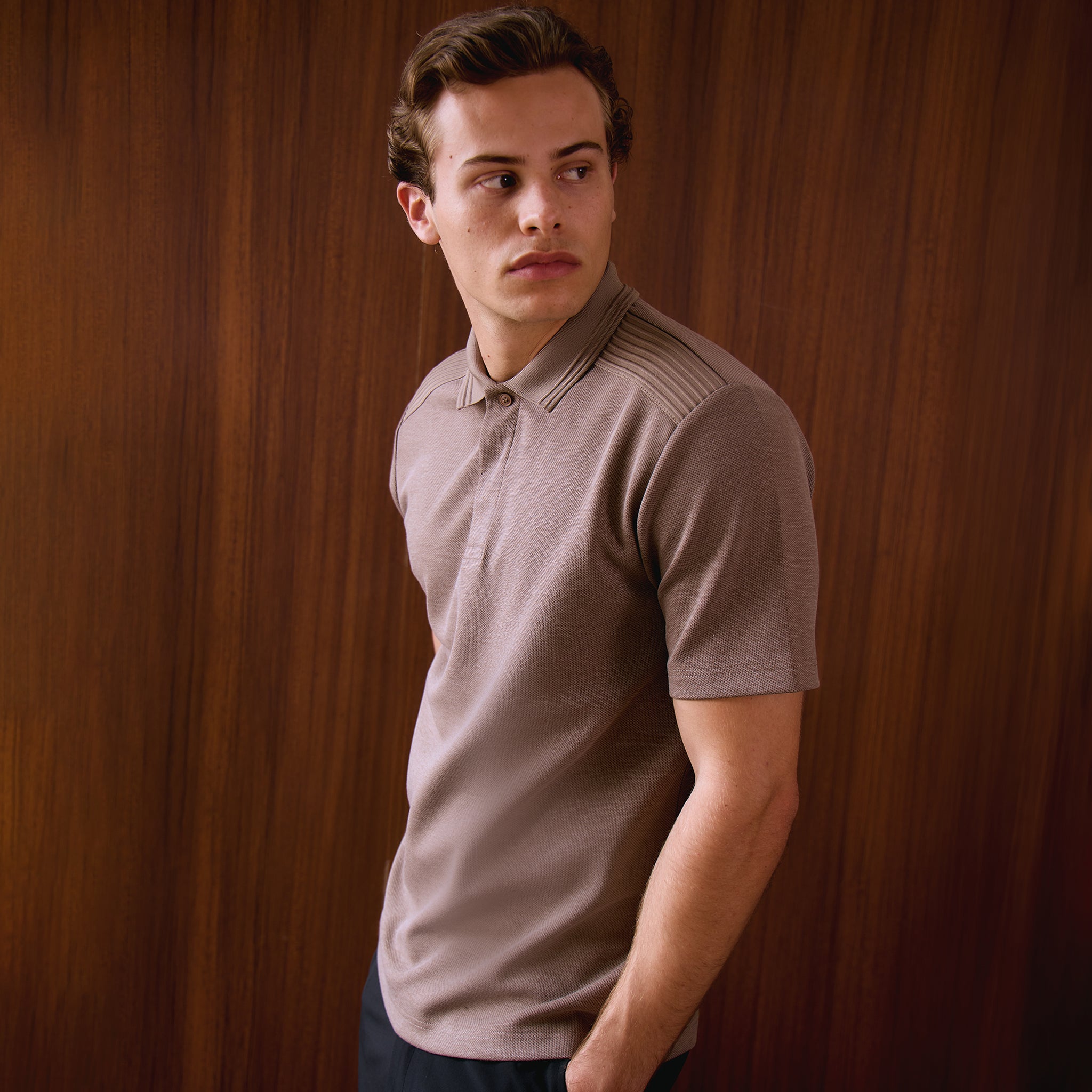 Premium Pique Polo  | Warm Brown